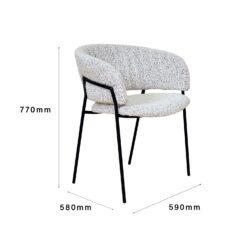 Emily Arm Chair 21 Emily Arm Chair -Trit Houses Shop Emily Dimensions