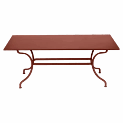 Fermob Romane Rectangular Dining Table 34 Fermob Romane Rectangular Dining Table -Trit Houses Shop FER B01 0 031 Red Ochre