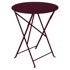 Fermob Bistro Metal Round Table 22 Fermob Bistro Metal Round Table -Trit Houses Shop FER B03 0 010 Black Cherry 600mm