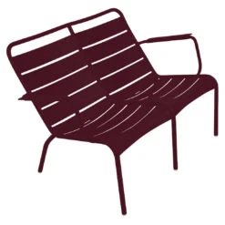 Fermob Luxembourg Low Arm Chair Duo 37 Fermob Luxembourg Low Arm Chair Duo -Trit Houses Shop FER C01 0 006 Black Cherry