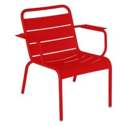 Fermob Luxembourg Lounge Armchair 39 Fermob Luxembourg Lounge Armchair -Trit Houses Shop FER C01 0 017 Poppy base