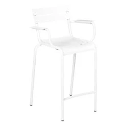 Fermob Luxembourg High Armchair -Trit Houses Shop FER C04 0 011 Cotton White base