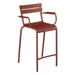 Fermob Luxembourg High Armchair -Trit Houses Shop FER C04 0 011 Red Ochre base