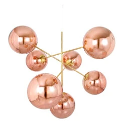 Tom Dixon Globe Large Chandelier 9 Tom Dixon Globe Large Chandelier -Trit Houses Shop GLOBE Large Chandelier Copper FrontOn Off NoShadowChandelier Copper FrontOn On NoShadow