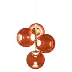 Tom Dixon Globe Mini Chandelier 7 Tom Dixon Globe Mini Chandelier -Trit Houses Shop GlobeChandelierMiniCopperLED goldfitting FRONTON