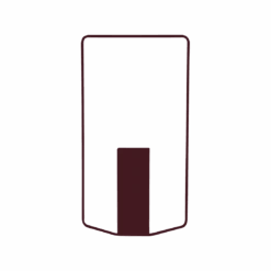 Fermob Itac Rectangular Vase 18 Fermob Itac Rectangular Vase -Trit Houses Shop ITAC VASE RECTANGULAIRE CERISE NOIRE