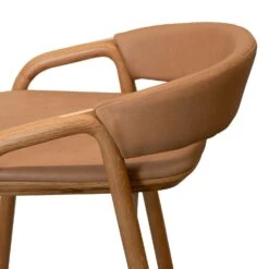 Inlay Counter Stool With Leather Backrest -Trit Houses Shop Inlaystool withupholsteredback TOLVDeepEtchImages 6