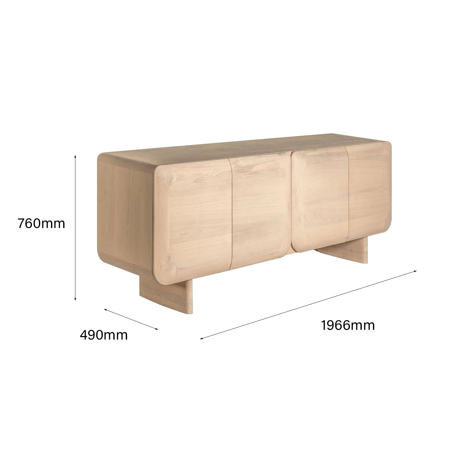 Lark 4 Doors Sideboard 9 Lark 4 Doors Sideboard - Image 9