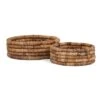 DBodhi Caterpillar Ambang Low Basket Two Tone - Set Of 2
