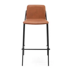 Sling Leather Bar Stool