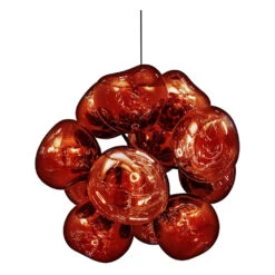 Tom Dixon Melt Burst Chandelier -Trit Houses Shop MELT Burst Chandelier Copper LED FrontOn On NoShadowDIFF