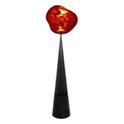 Tom Dixon Melt Cone Fat Floor Lamp -Trit Houses Shop MELT CONEFatFloor 50cmCopper LED Side On NoShadow
