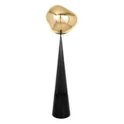 Tom Dixon Melt Cone Fat Floor Lamp -Trit Houses Shop MELT CONEFatFloor 50cmGold LED Side Off NoShadrow