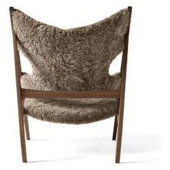 Knitting Lounge Chair 18 Knitting Lounge Chair -Trit Houses Shop MEN C01 1 003 Walnut Sheepskin Sahara 02