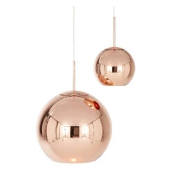 Tom Dixon Copper Round Pendant Lamp -Trit Houses Shop MSS01REU amp MSS02REU CopperPendantRoundPair On Cutout