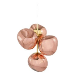 Tom Dixon Melt Mini Chandelier 10 Tom Dixon Melt Mini Chandelier -Trit Houses Shop MeltChandelierMiniCopperLED goldfitting FRONTOFF