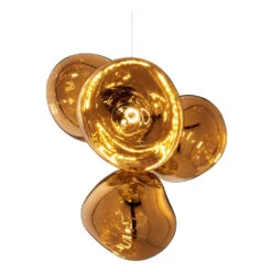 Tom Dixon Melt Small Chandelier 22 Tom Dixon Melt Small Chandelier -Trit Houses Shop MeltChandelierSmallGoldFront2