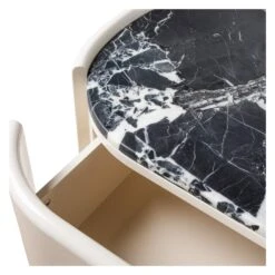 Mori Bedside Table 18 Mori Bedside Table -Trit Houses Shop MoriBedsideTable GrandAntiqueMarble EggshellDETAIL1