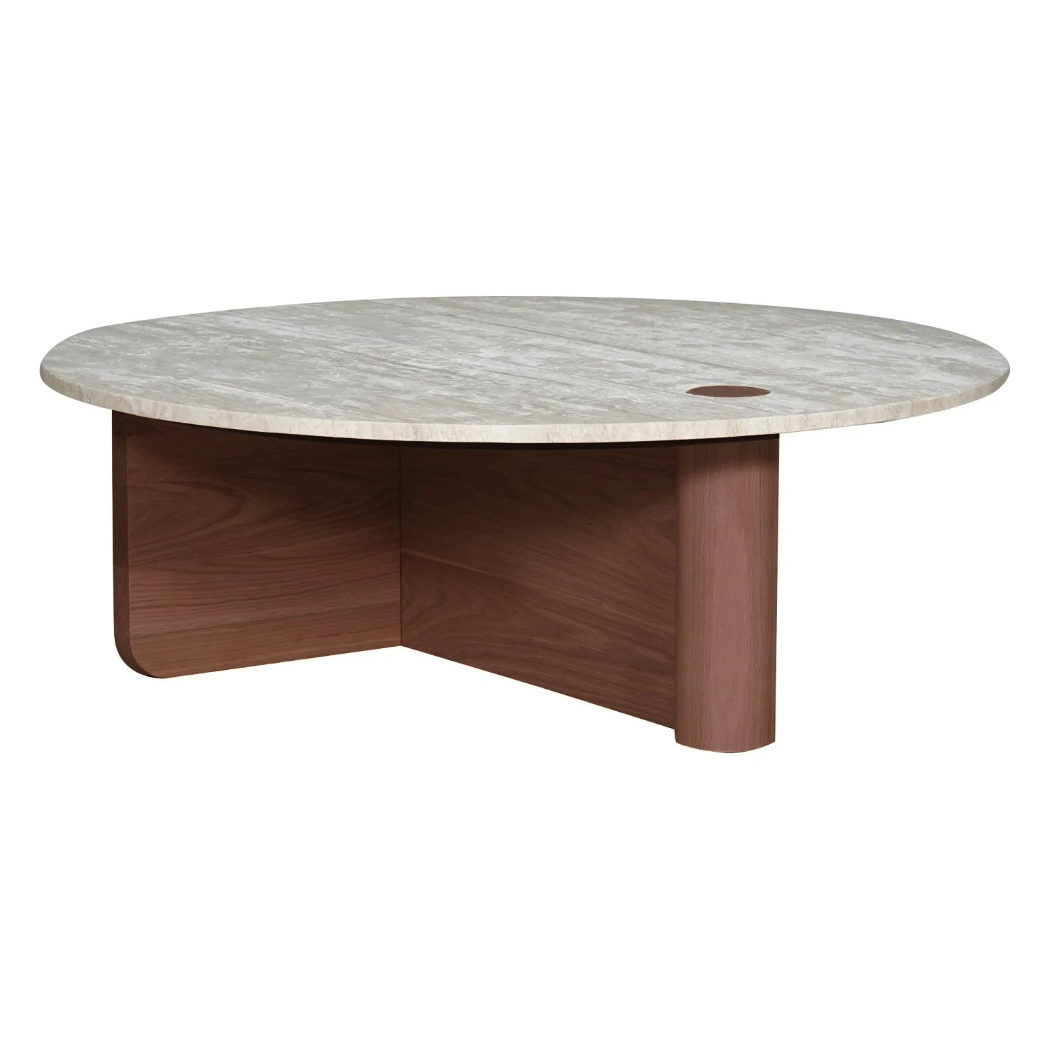 Pivot Round Travertine Coffee Table 3 Pivot Round Travertine Coffee Table - Image 3