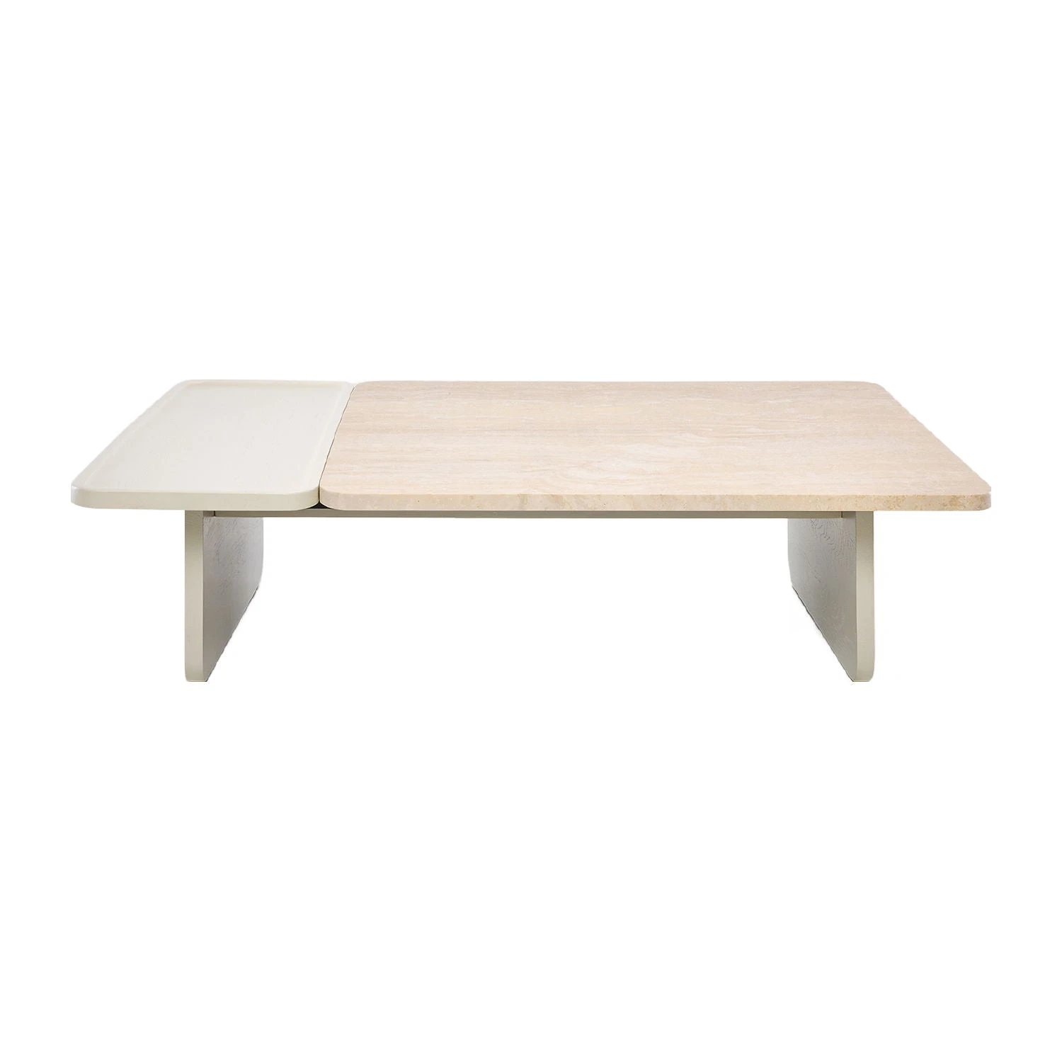 Duo Large Travertine Coffee Table 2 Duo Large Travertine Coffee Table - Image 2