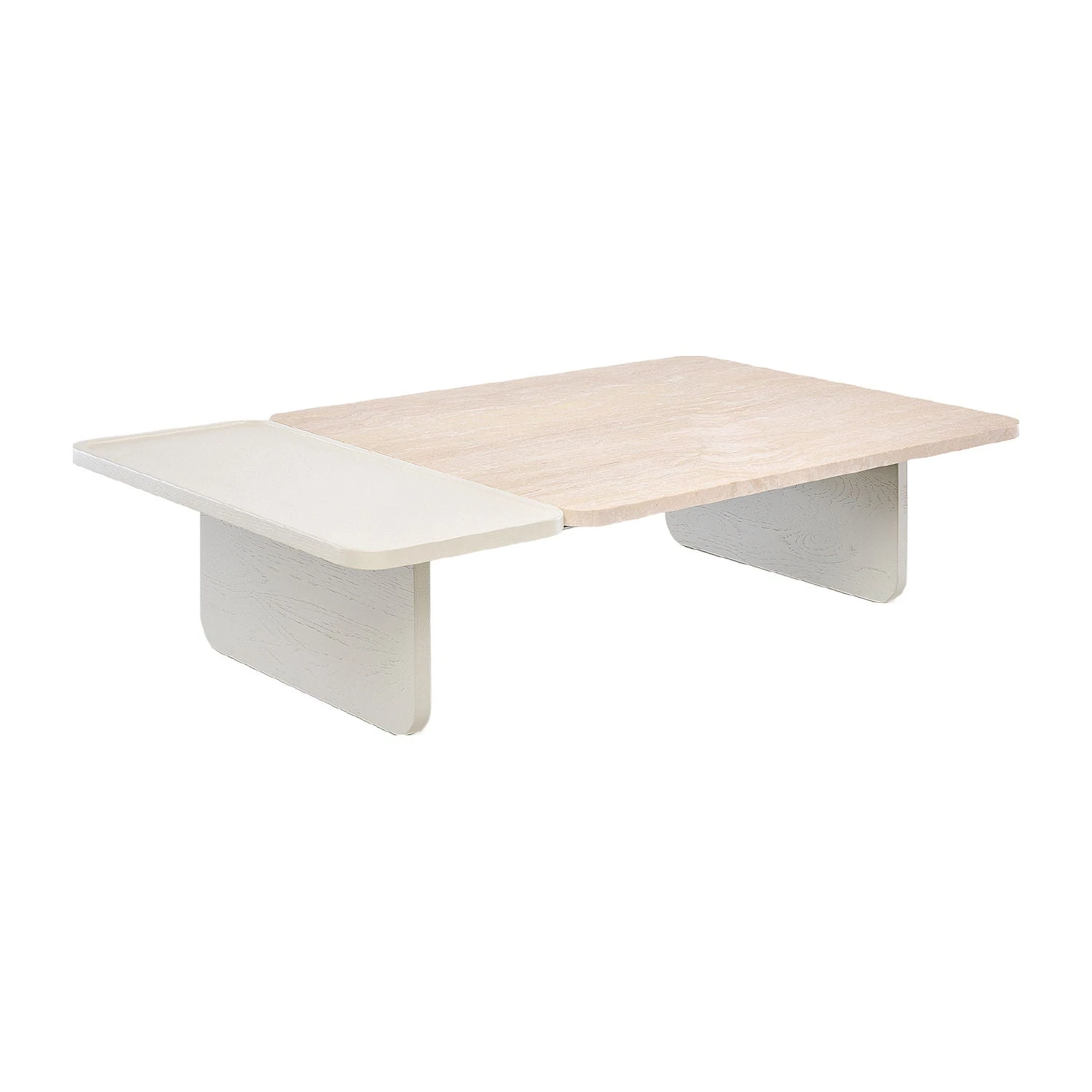 Duo Large Travertine Coffee Table 3 Duo Large Travertine Coffee Table - Image 3