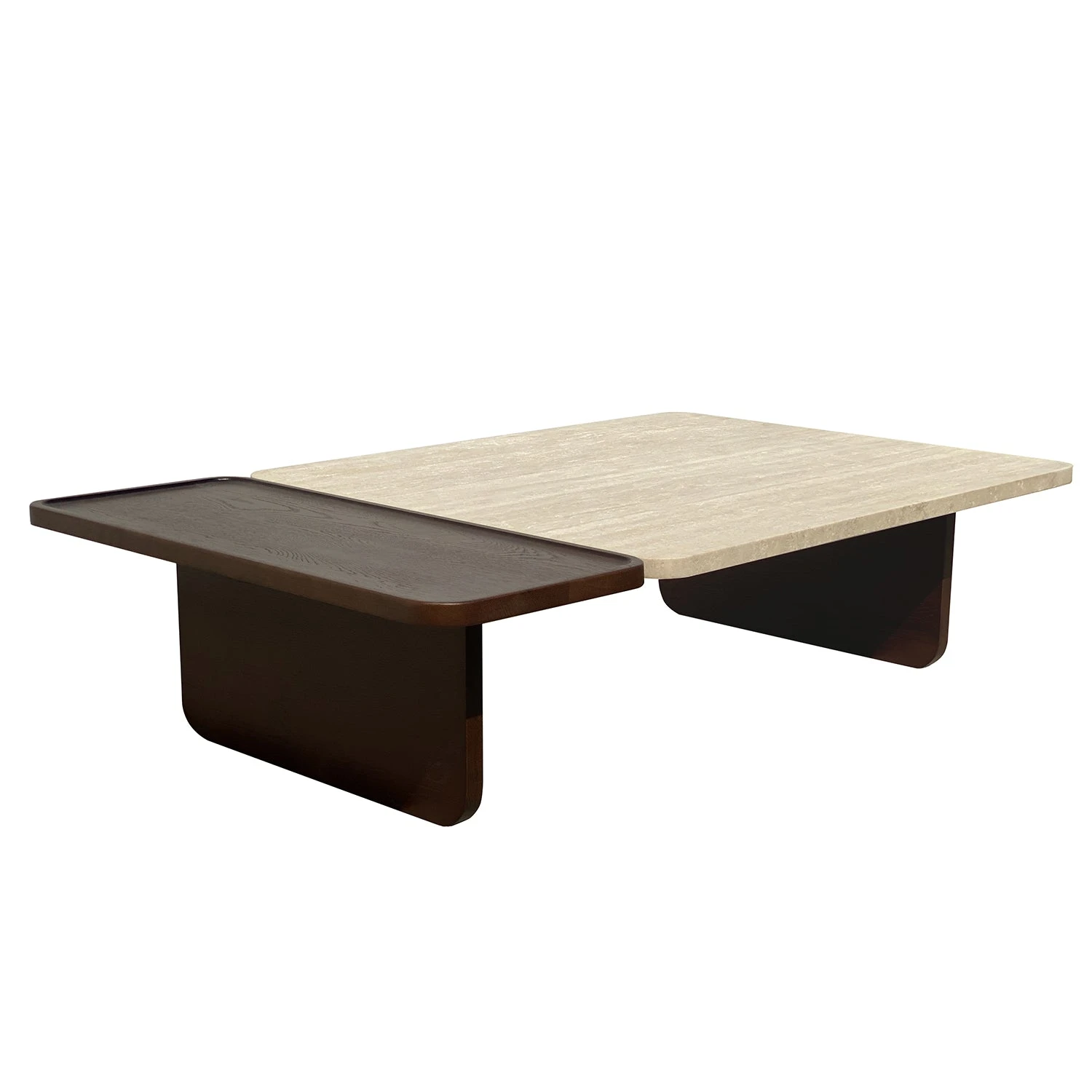 Duo Large Travertine Coffee Table 1 Duo Large Travertine Coffee Table