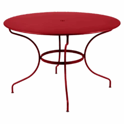 Fermob Opera+ Round Table -Trit Houses Shop OPERA TABLE COQUELICOT