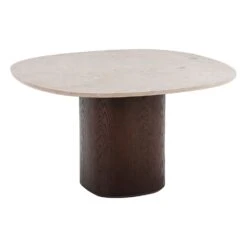 Ovata Dining Table -Trit Houses Shop Ovata Diningtable Greylimestone Brownbase V3 72dpi