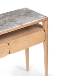 Paru Console -Trit Houses Shop PF5 Paru Bedside Console White Oak Grey Marble 05