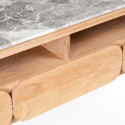 Paru Console -Trit Houses Shop PF5 Paru Bedside Console White Oak Grey Marble 06