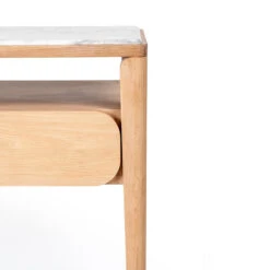 Paru Console -Trit Houses Shop PF5 Paru Bedside Console White Oak Grey Marble 08