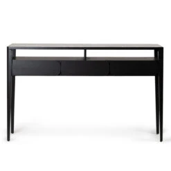 Paru Console -Trit Houses Shop PF5 Paru Console Black Oak Grey Marble