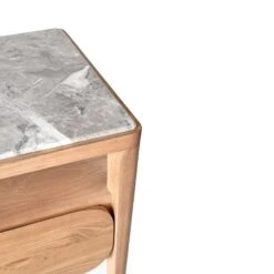 Paru Bedside Table -Trit Houses Shop PF5 ParuBedsideTableWhiteOak GreyMarble 08