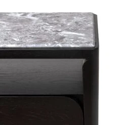 Paru Bedside Table -Trit Houses Shop Paru Bedside Table Black Oak Grey Marble 09