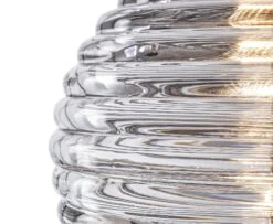 Tom Dixon Press Sphere Pendant Lamp 19 Tom Dixon Press Sphere Pendant Lamp -Trit Houses Shop PressPendantSphereClear2700KLED DETAIL