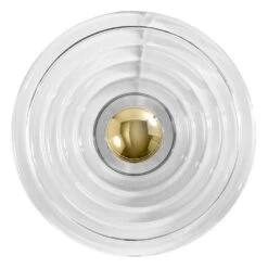 Tom Dixon Press Surface Lamp 13 Tom Dixon Press Surface Lamp -Trit Houses Shop PressSurfaceLargeClearGoldFRONTOFF NoShadow