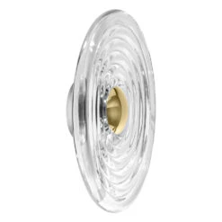 Tom Dixon Press Surface Lamp 14 Tom Dixon Press Surface Lamp -Trit Houses Shop PressSurfaceLargeClearGoldSIDEOFF NoShadow