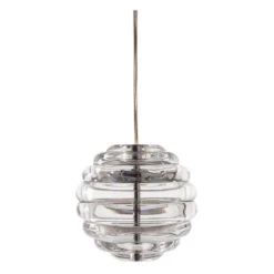 Tom Dixon Press Sphere Pendant Lamp 16 Tom Dixon Press Sphere Pendant Lamp -Trit Houses Shop Press Pendant Mini Sphere Clear 2700K LED FRONT OFF