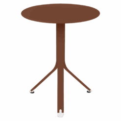 Fermob RestO Round Table 23 Fermob RestO Round Table -Trit Houses Shop REST O TABLE D60 OCRE ROUGE
