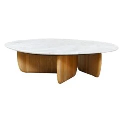 Eden Marble Coffee Table -Trit Houses Shop SKI B02 1 015 Light Oak Large