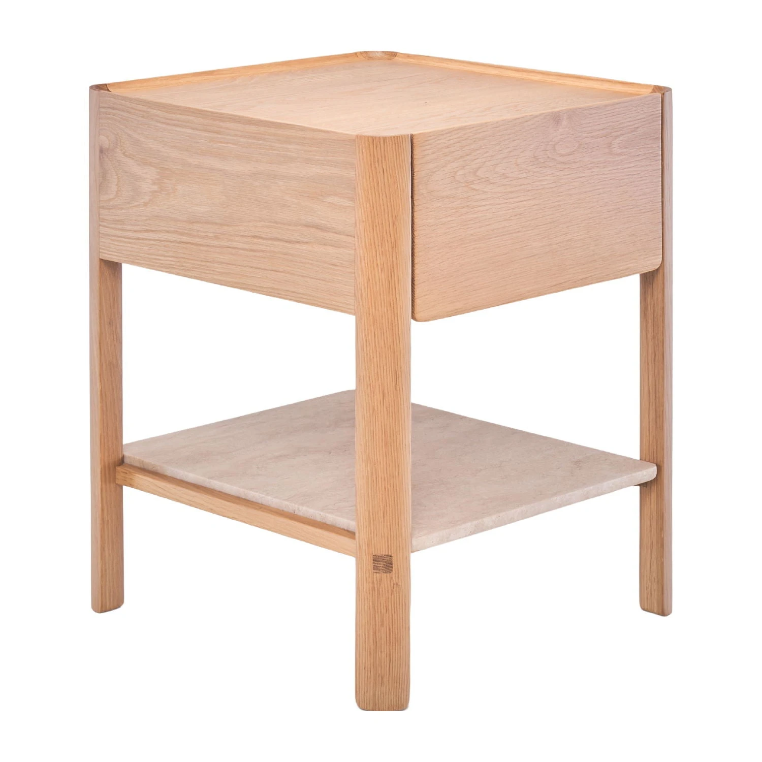 Tye Travertine Nightstand 2 Tye Travertine Nightstand - Image 2