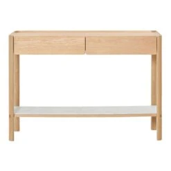 Nell Marble Console 8 Nell Marble Console -Trit Houses Shop SKI B05 1 007 Bianco Carrara Light Oak 1200mm
