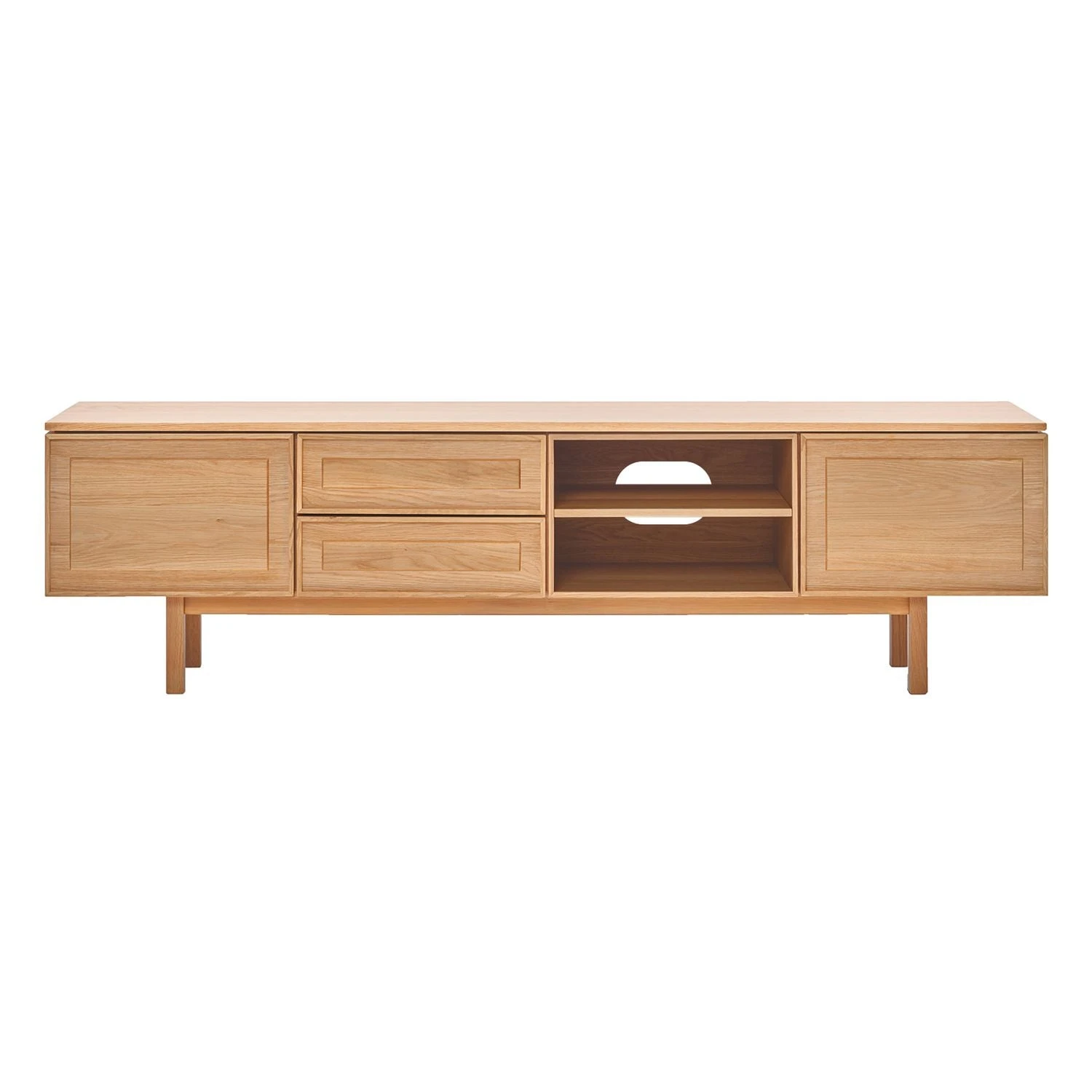 Yorke Timber TV Unit - 2 Drawers/2 Doors 1 Yorke Timber TV Unit - 2 Drawers/2 Doors