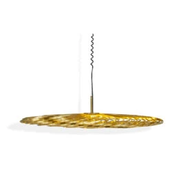 Tom Dixon Spring Pendant Lamp -Trit Houses Shop SPRINGMEDIUMBRASSLEVEL1ON Cutout