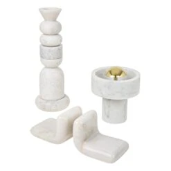 Tom Dixon Stone Bookends -Trit Houses Shop STONE Family Group NoShadow