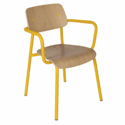 Fermob Studie Oak Armchair -Trit Houses Shop STUDIE BRIGDE CHENE MIEL SKU 6922C6