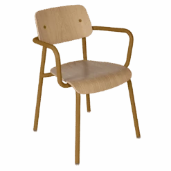Fermob Studie Oak Armchair -Trit Houses Shop STUDIE BRIGDE CHENE PAIN EPICES SKU 6922D2