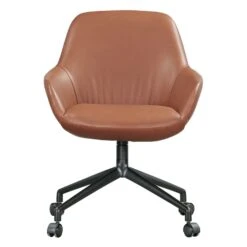 Sinum Swivel Arm Chair With Castors