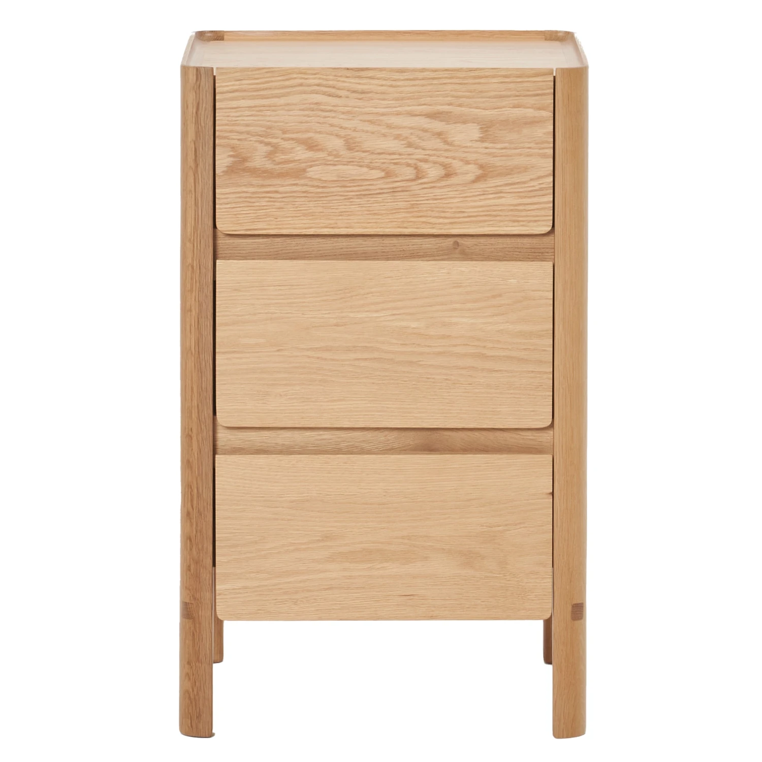 Tye 3 Drawer Timber Nightstand 2 Tye 3 Drawer Timber Nightstand - Image 2