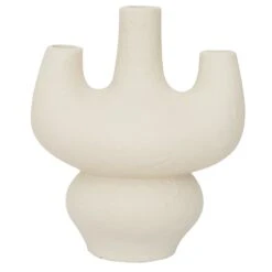 Chandelier Ceramic Candle Holder - White
